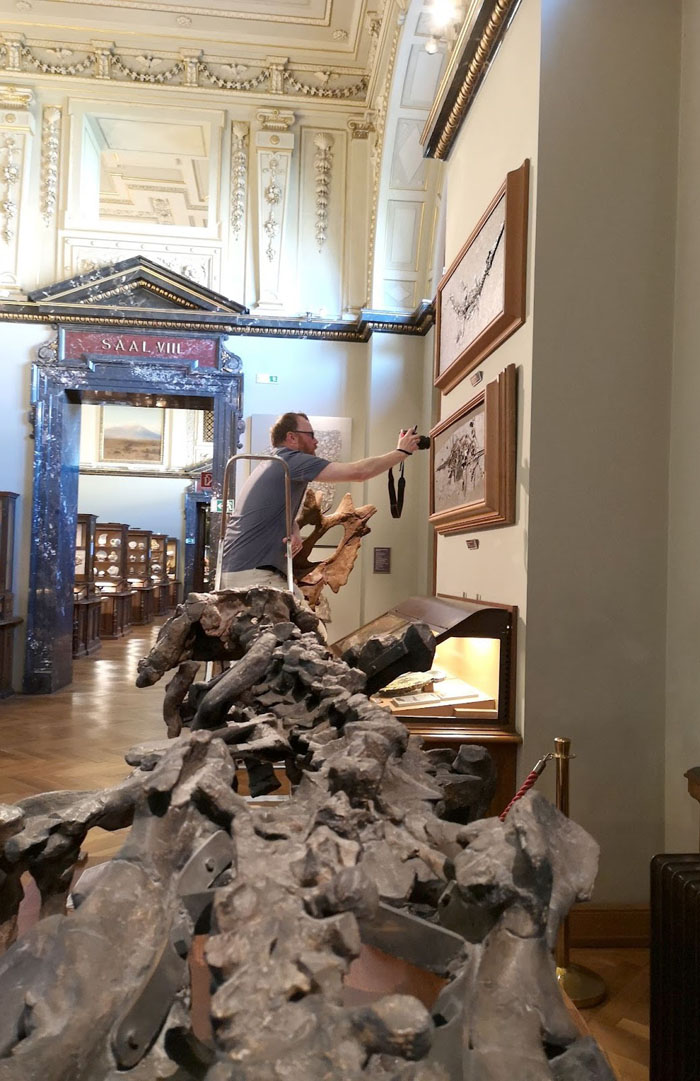 Sven Sachs studiert Meeresreptilien am Naturhistorischen Museum Wien in Wien